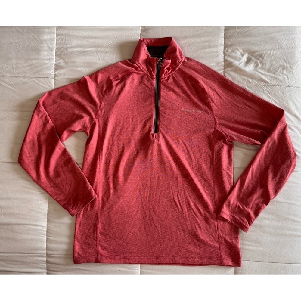 Vineyard Vines 1/4 zip Pink Sweatshirt Size Small Long Sleeve Pullover Logo EUC